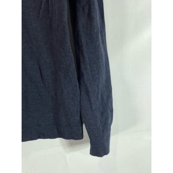 BOSS HUGO BOSS Men's Navy Cotton Slim-Fit Thermal Henley Long Sleeve Shirt SZ S - Picture 8 of 13